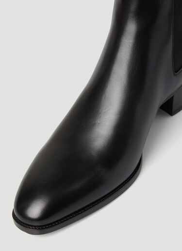 Saint Laurent Heeled Chelsea Boots Black sla0145030