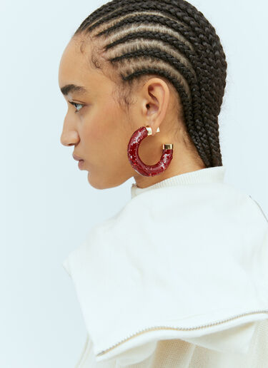 Jacquemus Les Créoles Confiture Earrings Red jac0254108