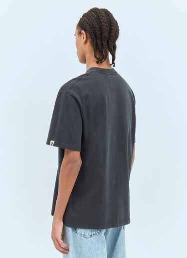 A BATHING APE® Rhinestone Logo T-Shirt Grey aba0158008