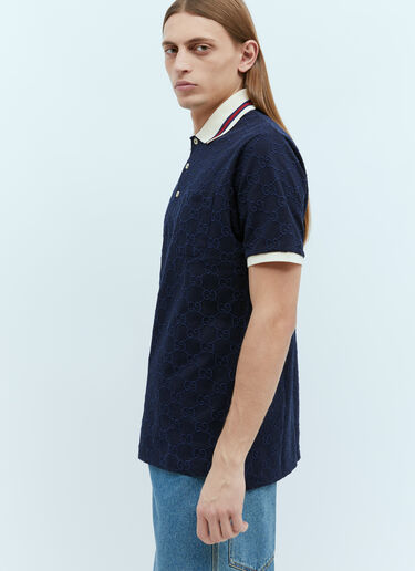 Gucci GG Embroidery Polo Shirt Black guc0155010