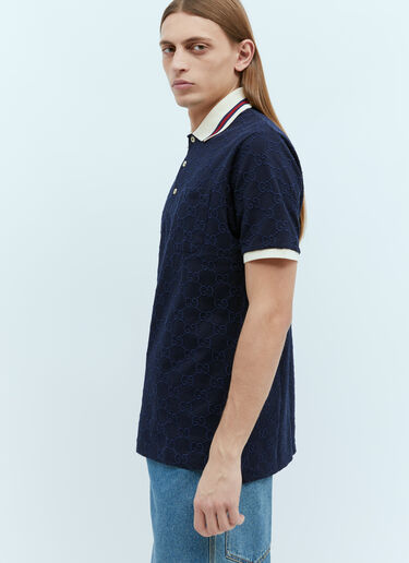 Gucci GG Embroidery Polo Shirt Black guc0155010
