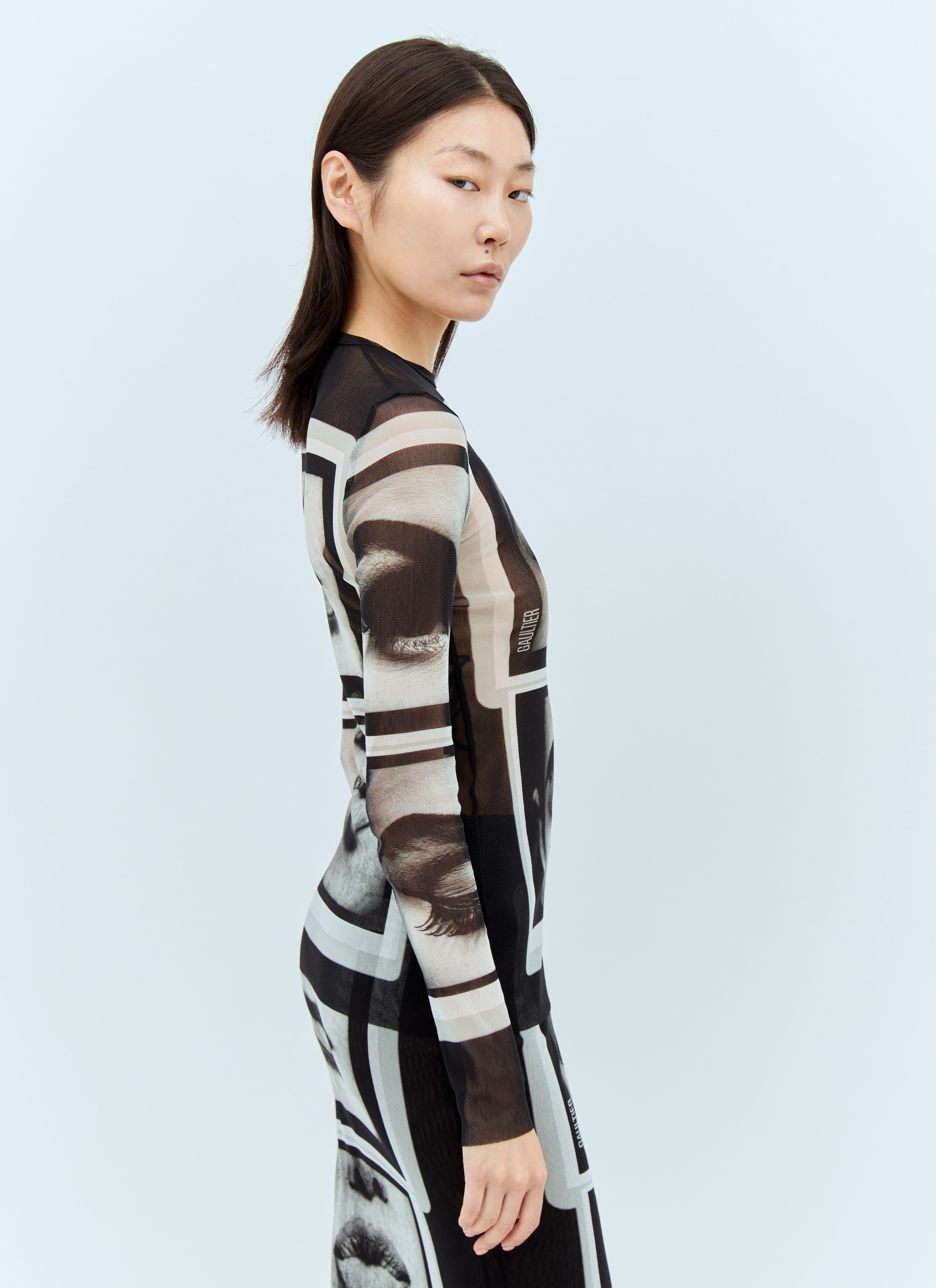 jean paul gaultier ラメニット　袖ロング jean paul gaultier ラメニット 袖ロング