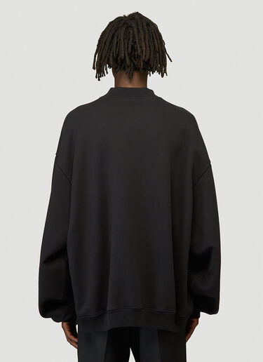 Balenciaga Lion’s Laurel Crewneck Sweater Black bal0344011