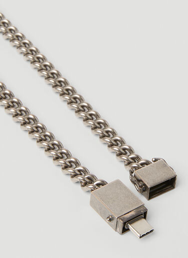 VETEMENTS USB 项链 银色 vet0151018