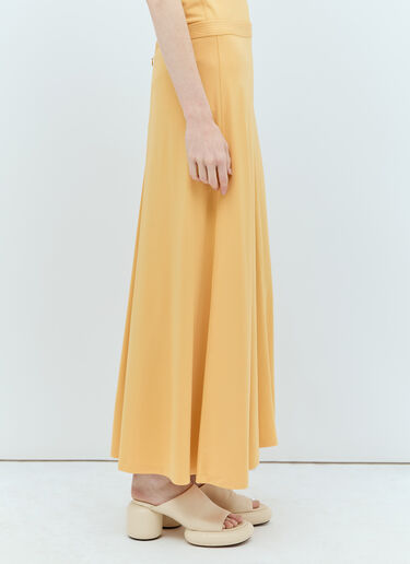 TOTEME Fluid Maxi Skirt Yellow tot0256007