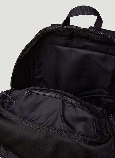 7 Moncler FRGMT Hiroshi Fujiwara 徽标印花双肩包 黑色 mfr0151012