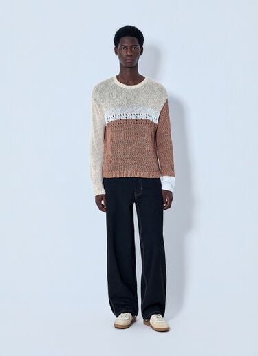ACMH Textured Knit Sweater Brown acm0164003