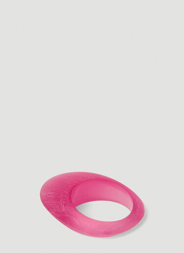 Saint Laurent Resin Ring Pink sla0251197