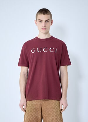 Gucci Logo Motif T-Shirt Black guc0159054