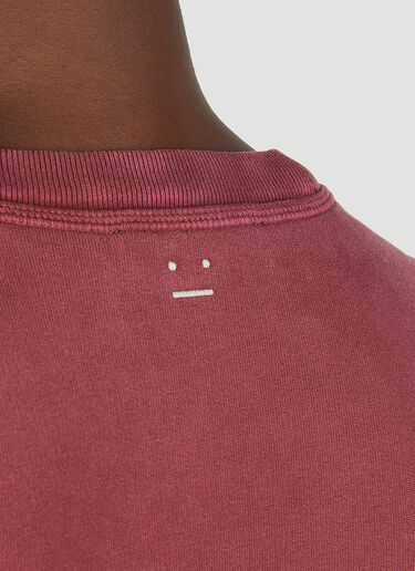 Acne Studios 페이스 패치 스웨트셔츠 레드 acn0351014