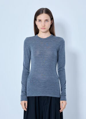 RÓHE Fine Merino Long Sleeve Grey roe0265001