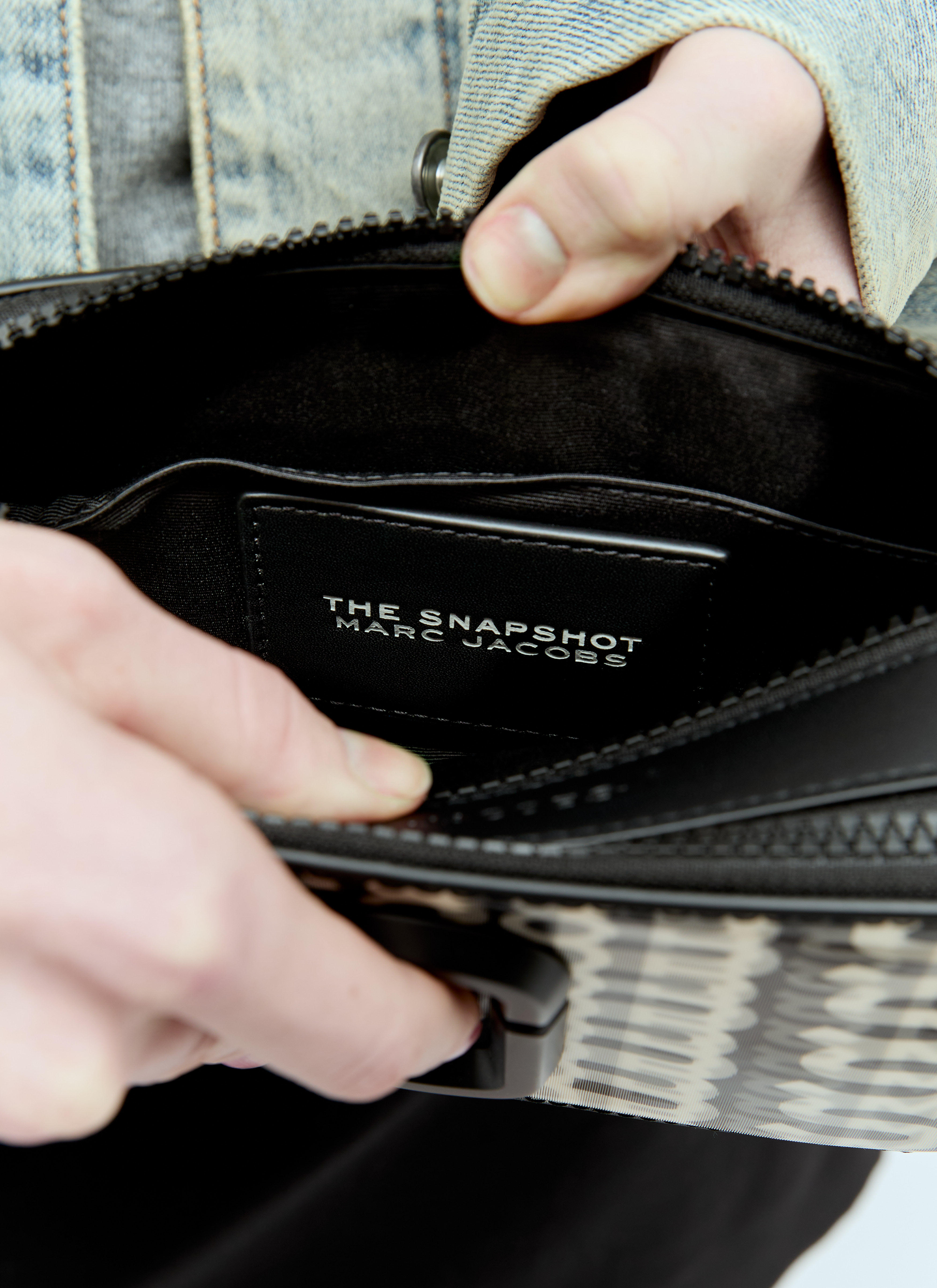 Black snapshot bag on sale