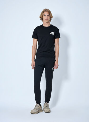Moncler Logo Motif Cotton T-Shirt Black mon0165019