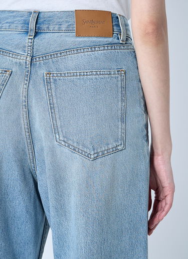 Saint Laurent Vウエストジーンズ  ブルー sla0259007