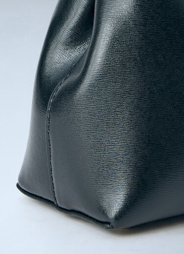 TOTEME T-Lock Leather Clutch Black tot0256037
