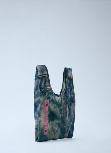 LN-CC® - b.Eautiful: Star Denim Reusable Mini Bag - Blue b.Eautiful Star Denim Reusable Mini Bag Blue bea0164030