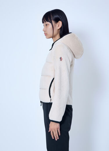 LN-CC® - Moncler Grenoble: Polartec® Padded Zip-Up Hoodie - Cream Moncler Grenoble Polartec® Padded Zip-Up Hoodie Cream mog0265019