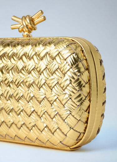 Bottega Veneta Knot Clutch Gold bov0263044