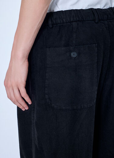 Massimo Osti Studio Pleated Straight-Leg Pants Black mao0166008
