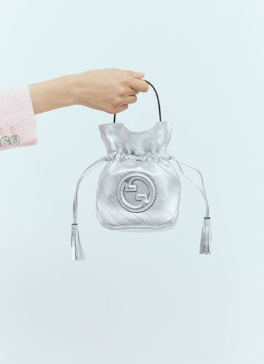 Gucci GG Blondie Mini Bucket Bag Silver guc0255216