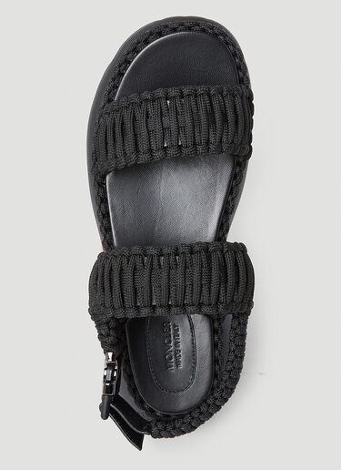 Moncler Belay Woven Sandals Black mon0252049