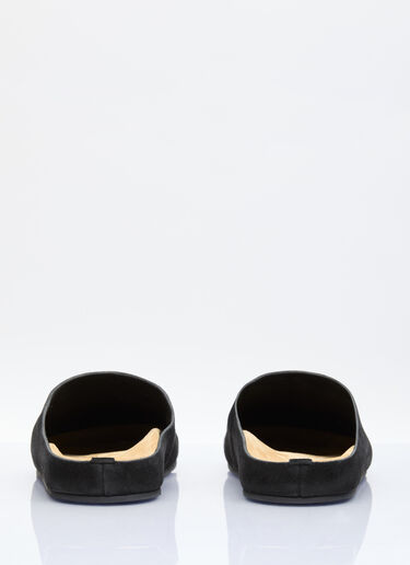 The Row Hugo Mules Black row0156016