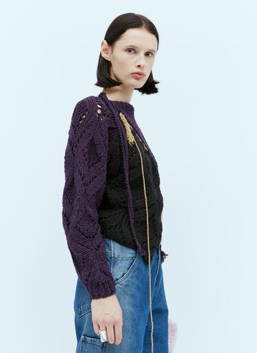 Toula パッチワークセーター Dries Van Noten Toula パッチワークセーター ブラック dvn0254029
