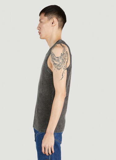 Diesel ロゴパッチタンクトップ グレー dsl0151024