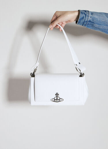 Vivienne Westwood 헤이즐 미디엄 핸드백 화이트 vvw0255011