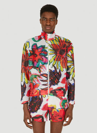 Our Legacy Flowers Print Sweatshirt Red our0349002