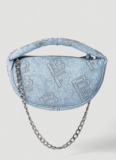 BY FAR Baby Cush Stud Handbag Light Blue byf0251005