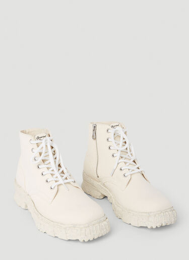 Maison Mihara Yasuhiro Canvas Boots Beige mmy0151006