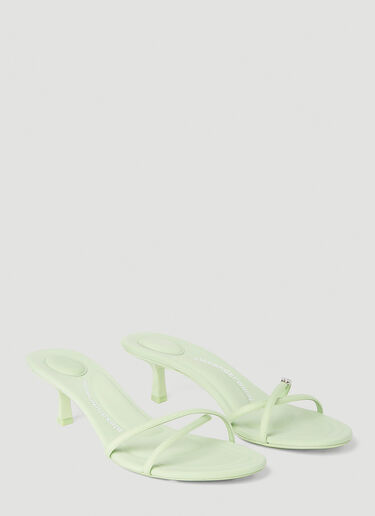 Alexander Wang Dahlia Kitten Heel Sandals Green awg0251058