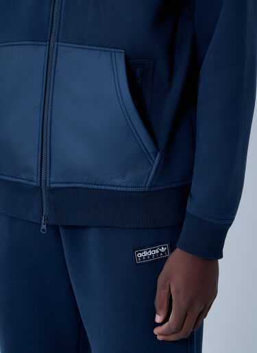 adidas SPZL Logo Motif Hooded Sweatshirt Navy adi0162158