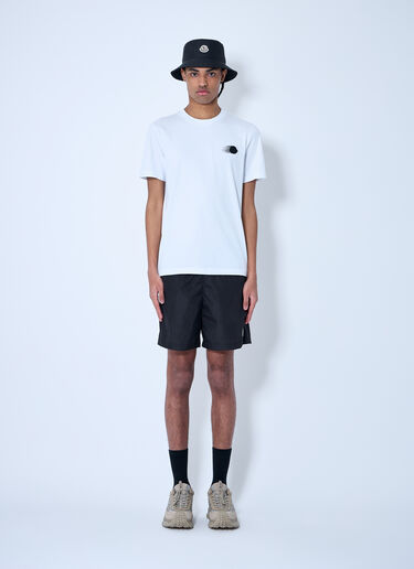 Moncler 徽标图案 T 恤 白色 mon0160019