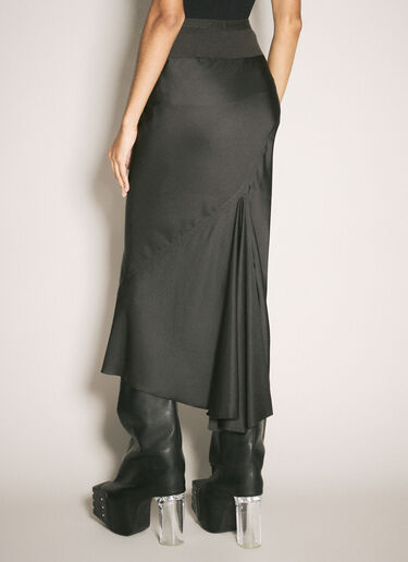Rick Owens 바이어스 새틴 스커트  브라운 ric0257004