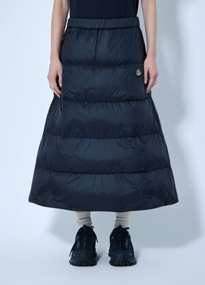 Moncler RE/ICONS Reversible Wool Twill Padded Midi Skirt Black mon0266060