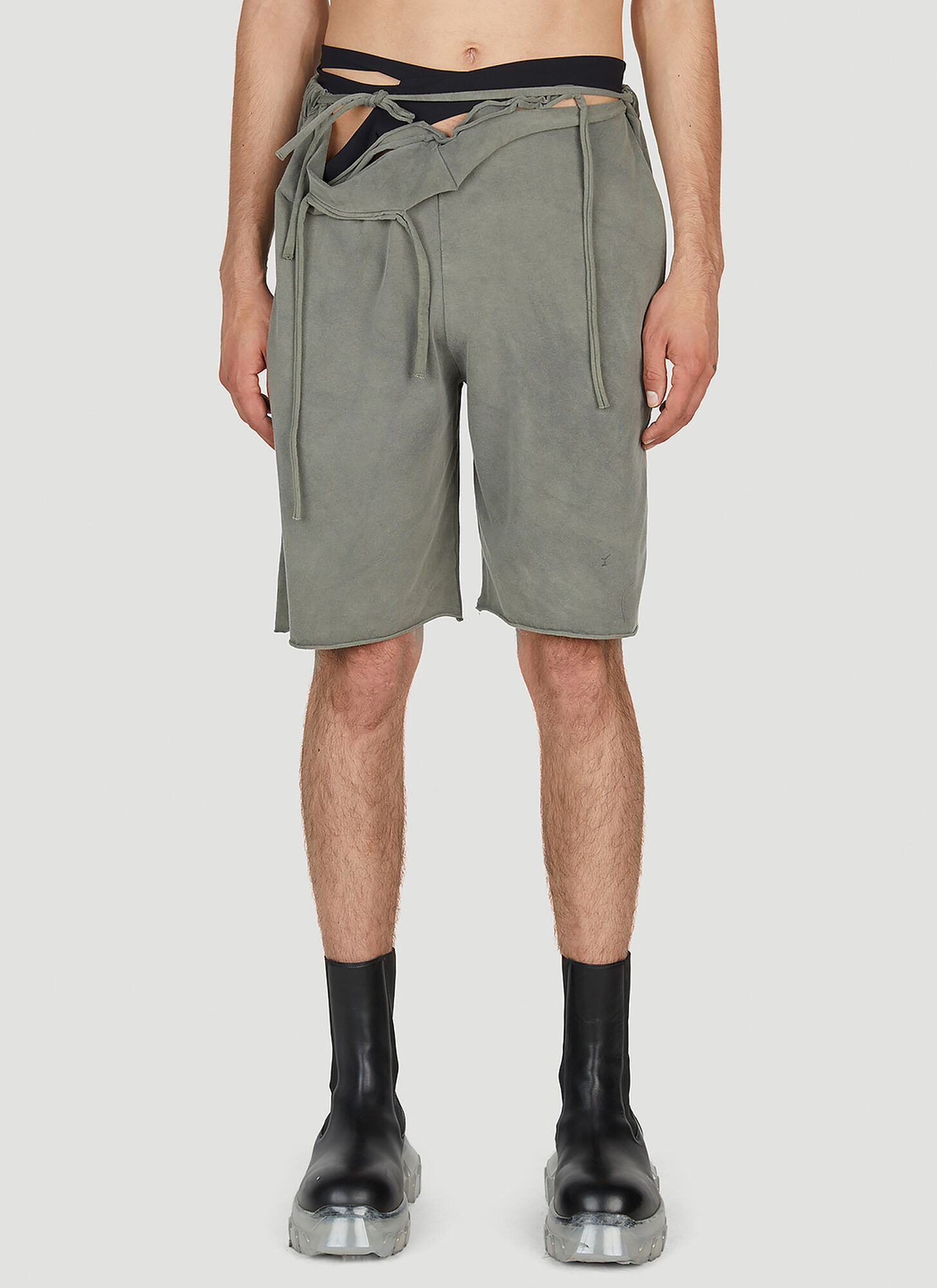 Ottolinger Drape Shorts Male Green