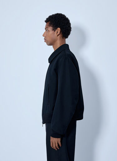 LN-CC® - Yohji Yamamoto: Flight Jacket - Black Yohji Yamamoto Flight Jacket Black yoy0165003