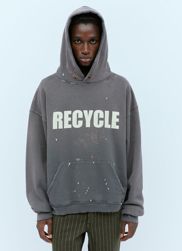 Gallery Dept. 90'S Recycle Hooded Sweatshirt Grey gdp0150037