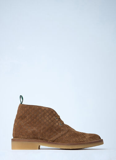 Gucci GG Suede Boots Brown guc0161046