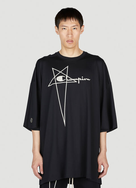 Rick Owens x Champion Tommy T-Shirt Black roc0153003