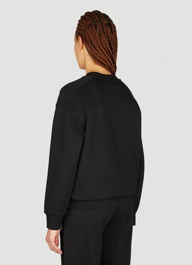 Embossed Logo Sweatshirt Moncler Embossed Logo Sweatshirt Black mon0254038