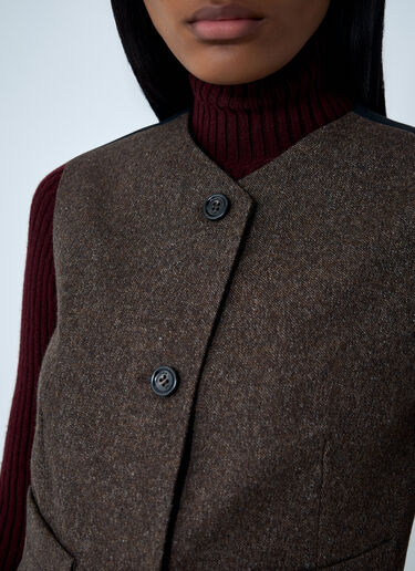 Wool Waistcoat Max Mara Wool Waistcoat Brown max0262065