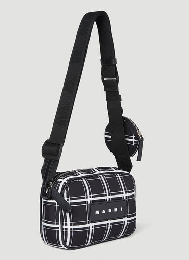 Marni チェック カメラ・クロスボディバッグ ブラック mni0154016