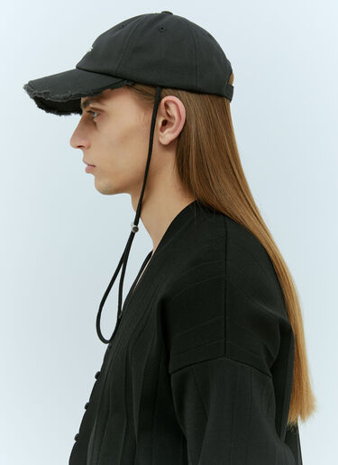Jacquemus La Casquette Artichaut Baseball Cap Black jac0356007