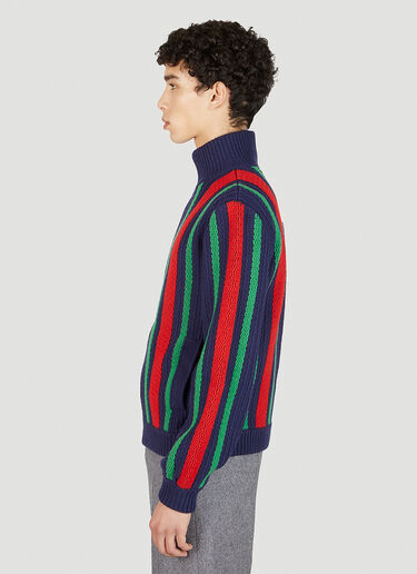 Gucci 웹 봄버 재킷 다크 블루 guc0151036