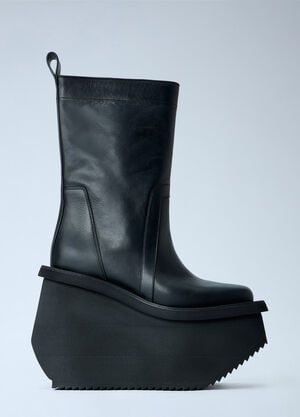 Rick Owens Factory Leather Boots Black ric0265038