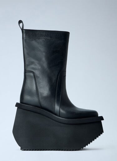 Rick Owens Factory Leather Boots Black ric0265038
