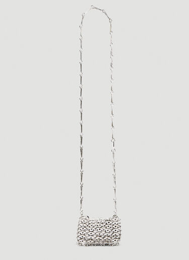 Rabanne 1969 Micro Shoulder Bag Silver pac0252032